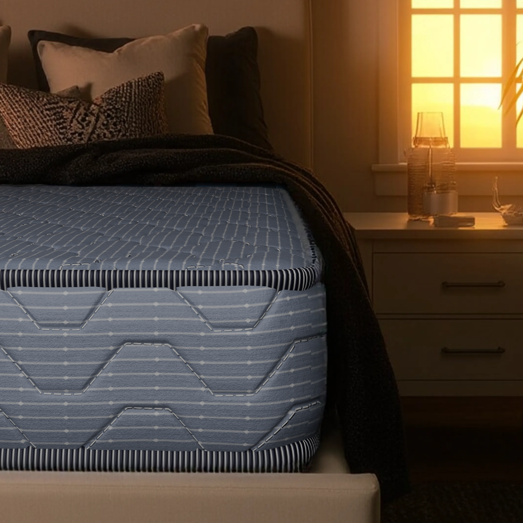 PureTech Wave Hybrid Latex Mattress with Cool Gel Technology