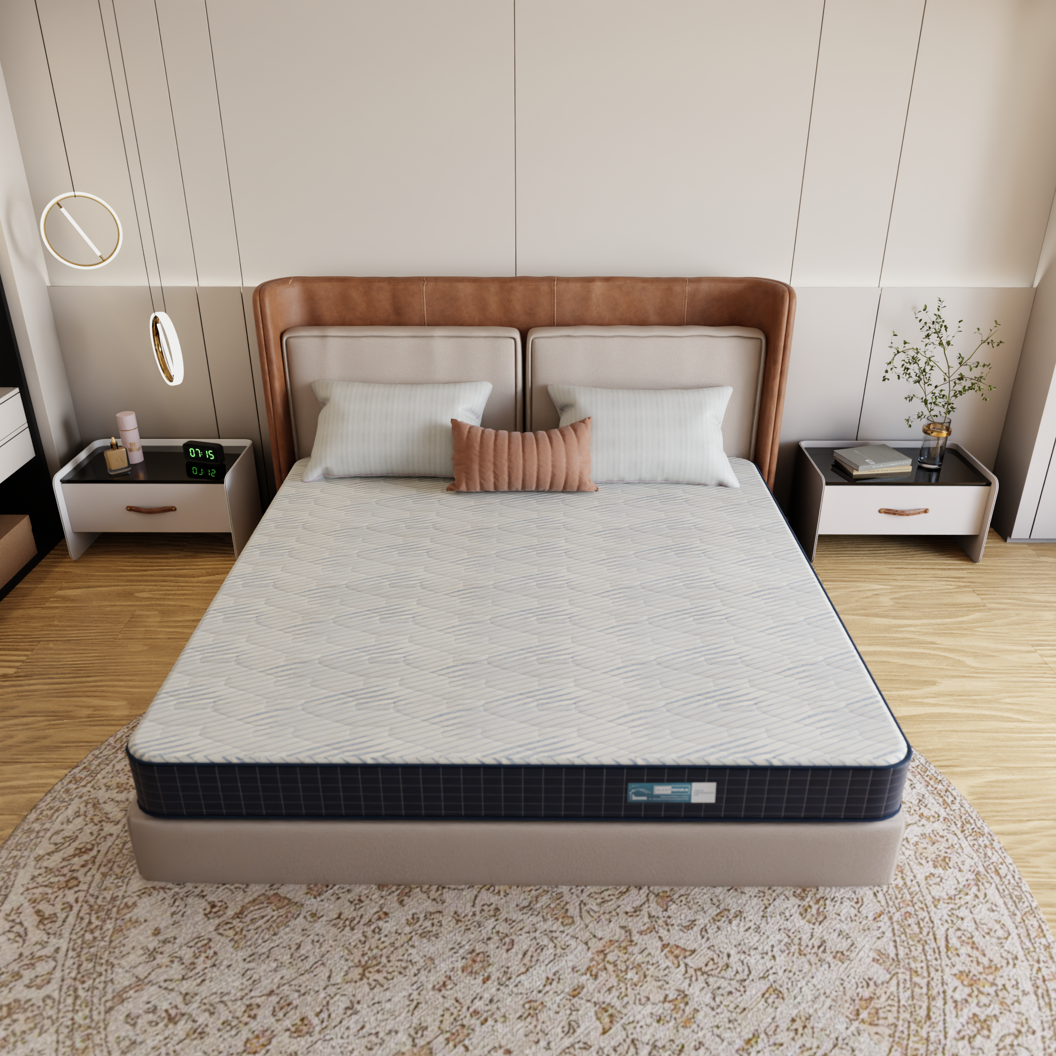 Freeze Tech Ice – Advanced Cooling Orthopedic Mattress with Air Flow Technology & Multi-Zone Latex Support