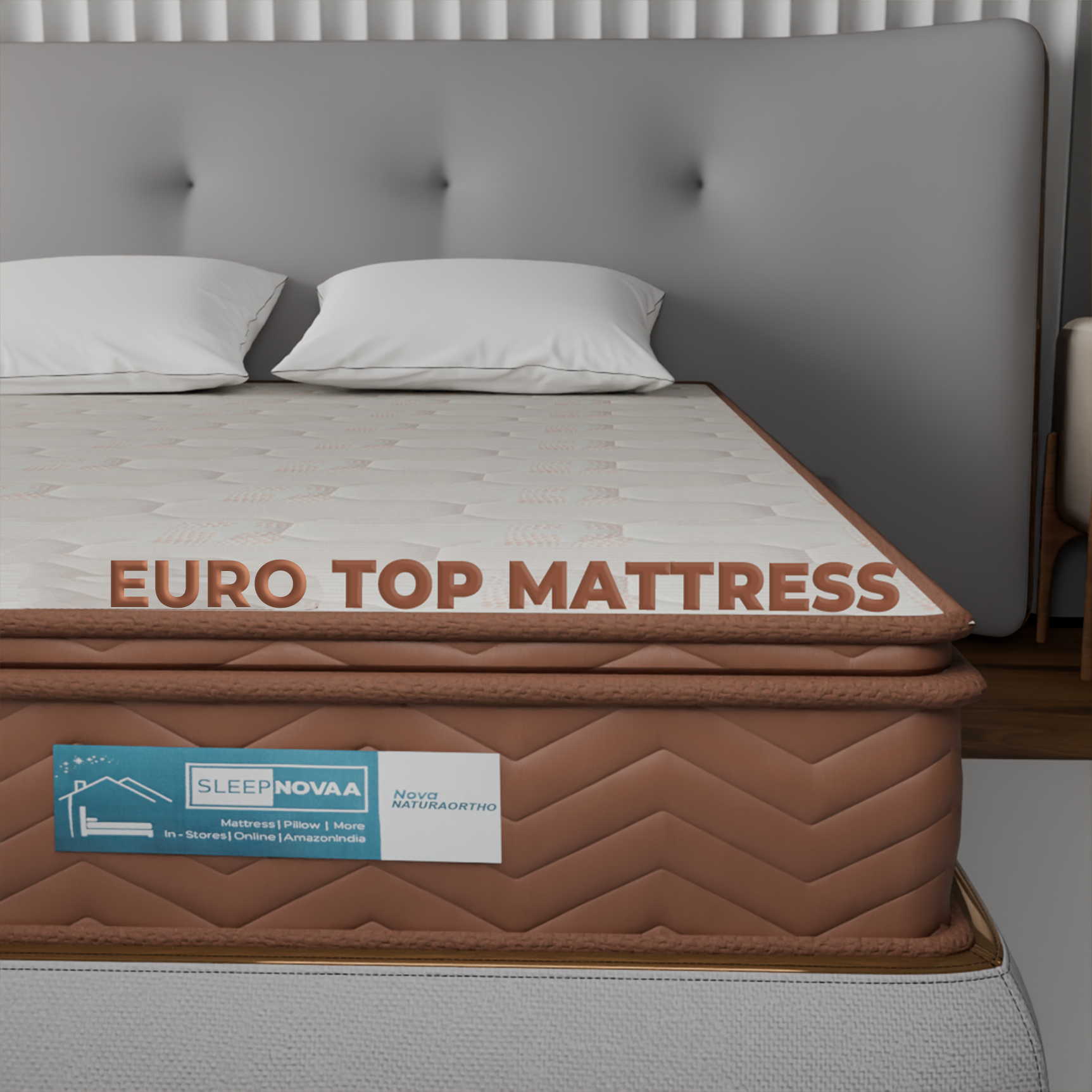 Elite Ortho Novaa Mattress – Natural Latex with Cool Gel & Orthopedic Support