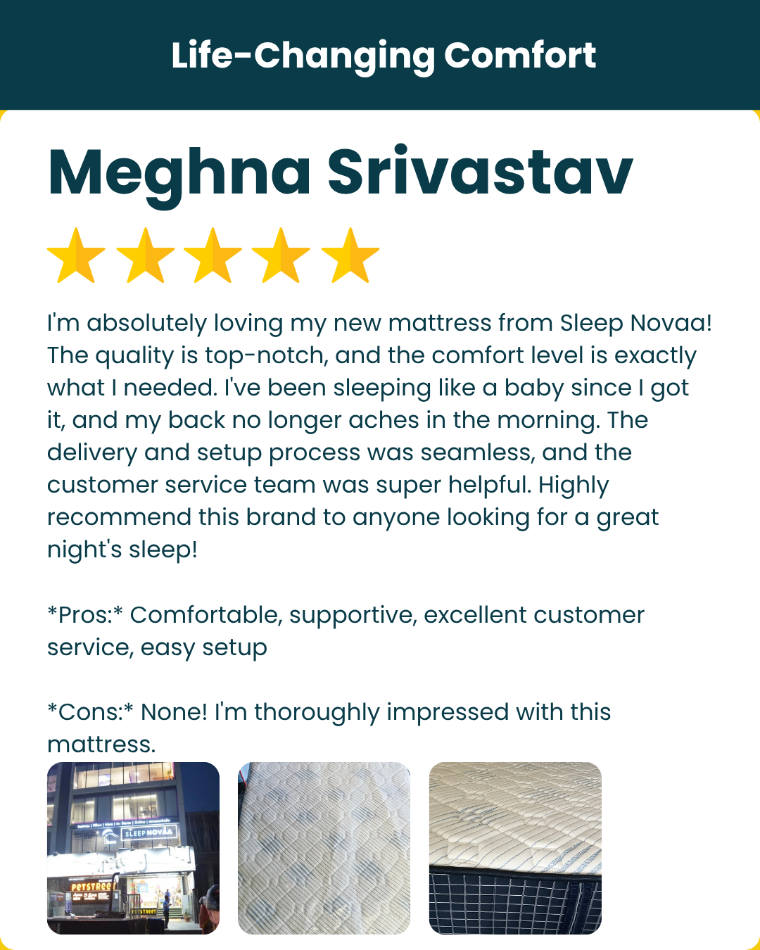 Yellow Black Bright Bold Testimonial Review Facebook Post